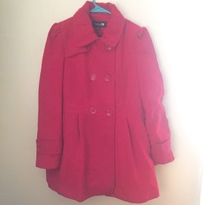 Fire truck Red Fir and Flare Peacoat